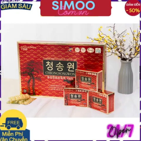 [CHUYÊN SỈ CHÍNH HÃNG] Tinh Dầu Thông Đỏ CHEONGSONGWON 180 Viên HÀN QUỐC [Hộp đỏ]