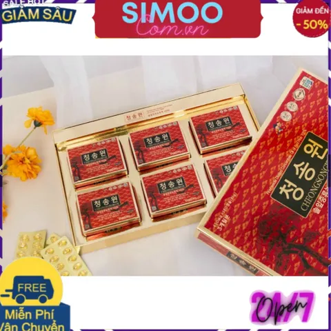 [CHUYÊN SỈ CHÍNH HÃNG] Tinh Dầu Thông Đỏ CHEONGSONGWON 180 Viên HÀN QUỐC [Hộp đỏ]
