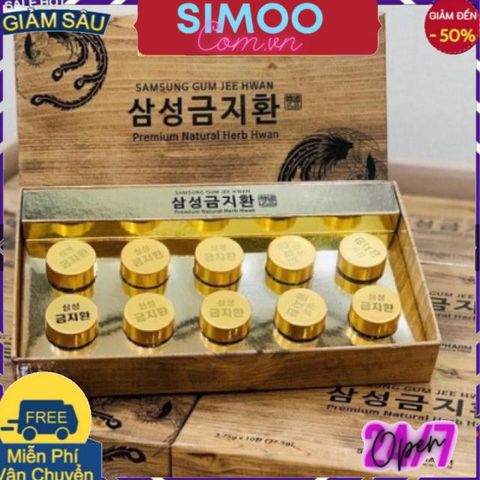 [CHUYÊN SỈ CHÍNH HÃNG] (BỔ NÃO) An Cung Ngưu Hoàng SAMSUNG GUM JEE HWAN Hàn Quốc, Hộp 10 Viên