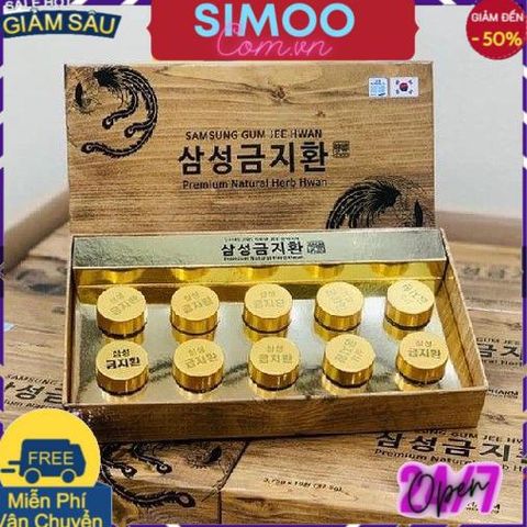 [CHUYÊN SỈ CHÍNH HÃNG] (BỔ NÃO) An Cung Ngưu Hoàng SAMSUNG GUM JEE HWAN Hàn Quốc, Hộp 10 Viên