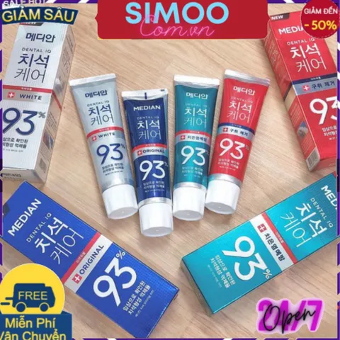[CHUYÊN SỈ CHÍNH HÃNG] Kem đánh răng MEDIAN 93% Hàn Quốc