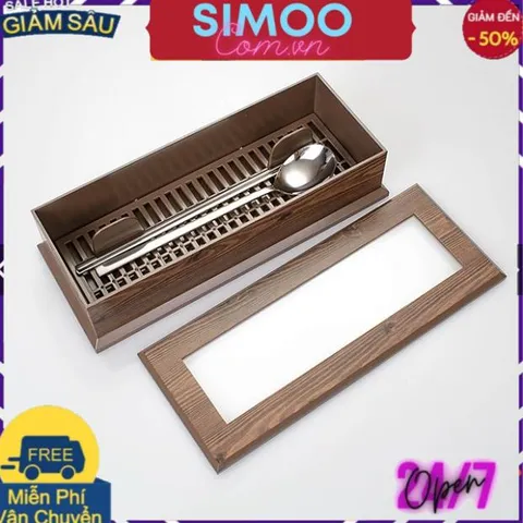 [CHUYÊN SỈ CHÍNH HÃNG] Hộp nhựa đựng đũa & Thìa Hàn Quốc