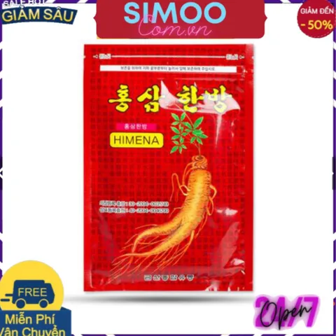 [CHUYÊN SỈ CHÍNH HÃNG] Combo 10 Gói Cao Dán Sâm Đỏ HIMENA Hàn Quốc (TÚI 20 miếng)