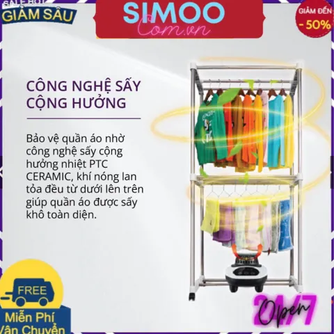 [CHUYÊN SỈ CHÍNH HÃNG] Tủ Sấy, Máy Sấy Quần Áo Di Động GUME - Hàng Nhập Khẩu Hàn Quốc