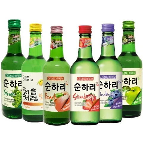 [JINRO] SOJU HÀN QUỐC VỊ HOA QUẢ 360ML - [하이트진로] 과일리큐르 4종 360ML
