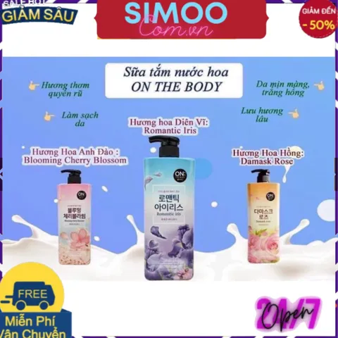 [CHUYÊN SỈ CHÍNH HÃNG] Sữa Tắm On The Body Hàn Quốc, Chai 900ml