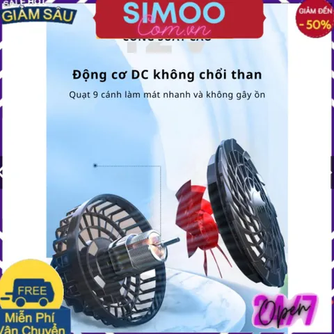 💥 ⚡ item hàng hiệu 💥 ⚡Áo máy điều hòa xịn DAIZO, Pin Nhật 20.000mAh Chạy 10h - 17h, BH một năm Đổi Mới,