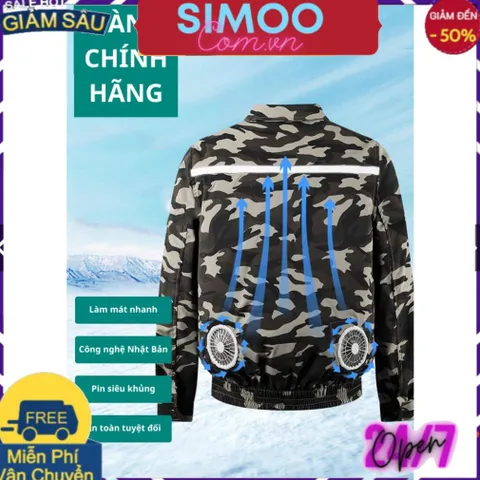 💥 ⚡ item hàng hiệu 💥 ⚡Áo máy điều hòa xịn DAIZO, Pin Nhật 20.000mAh Chạy 10h - 17h, BH một năm Đổi Mới,