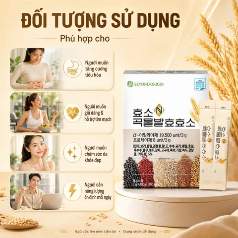 [Beyond Origin] Enzyme Ngũ Cốc Lên Men 20 Thành Phần – Hàn Quốc | Dạng Stick 3g x 100 Gói