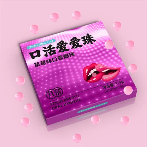 Kẹo bạc hà hương dâu thơm miệng trước khi Kiss Love vào cuộc yêu 16 viên