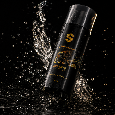 Dung dịch vệ sinh nam Serenys Optimus 120ml - Làm sạch và khử mùi, an toàn cho da nhạy cảm, mang lại cảm giác thoáng mát hàng ngày.