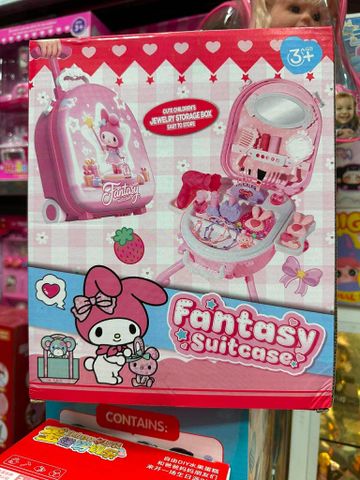 Hộp đồ chơi trang điểm Fantasy Suitcase với My Melody, màu hồng, phù hợp cho trẻ em từ 3 tuổi trở lên, có hộp đựng và các phụ kiện nhỏ 2200