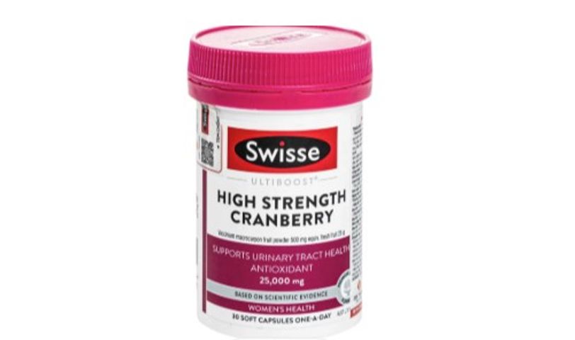 [Nhập khẩu] Viên uống hỗ trợ sức khỏe đường tiết niệu High Strength Cranberry Swisse (30 viên)