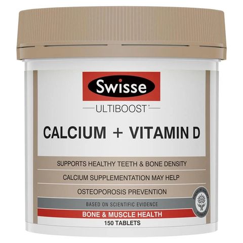 [Nhập khẩu] Viên uống Swisse Ultiboost Calcium + Vitamin D giúp hỗ trợ xương và răng chắc khỏe