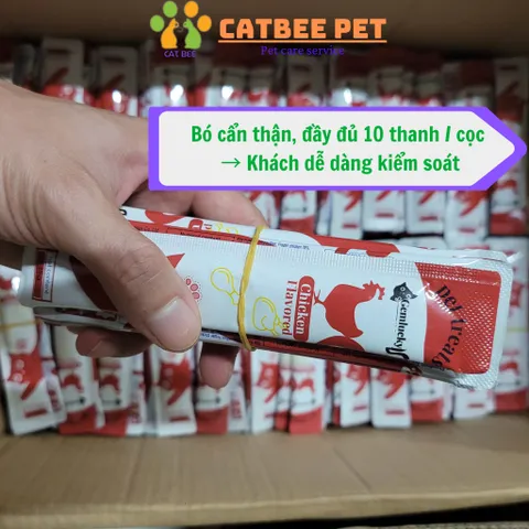 [ Combo 50-100-200] Súp thưởng Gemlucky cho mèo mọi lứa tuổi-15g-Cung cấp dinh dưỡng cho mèo