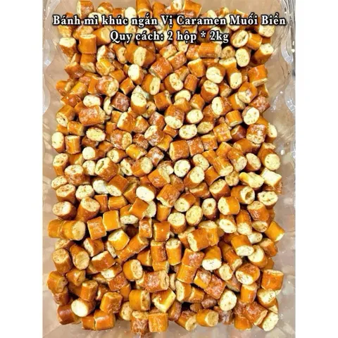 bánh mì viên sấy giòn caramel muối biển – ăn một lần là mê