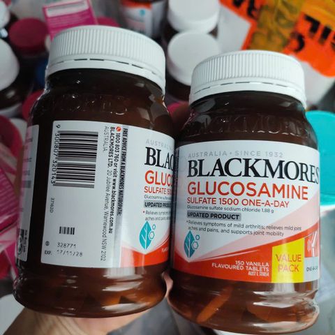 Viên uống giảm đau nhức khớp Blackmores Glucosamine Sulfate 1500 mg One-A-Day |90 - 150 & 180 viên| Giảm thiểu thoái hóa khớp [S/P Chuẩn Úc]