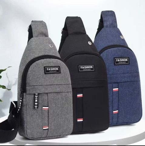 Túi đeo chéo nam vải canvas, phong cách thời trang Hàn Quốc BDM003