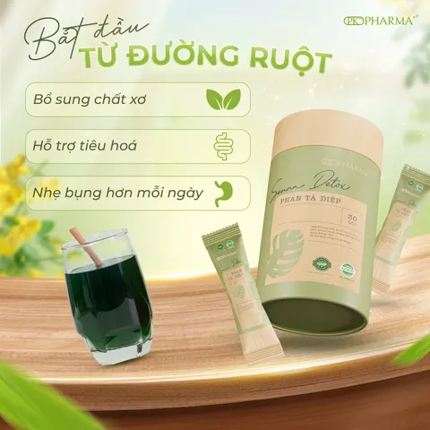 Phan Tả Diệp Senna Detox Pk Pharma Bổ Sung Chất Sơ Hỗ Trợ Tiêu Hóa Thải Độc Ruột