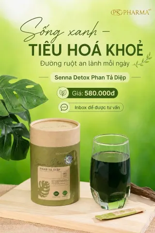 Phan Tả Diệp Senna Detox Pk Pharma Bổ Sung Chất Sơ Hỗ Trợ Tiêu Hóa Thải Độc Ruột