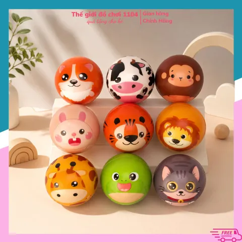 Bóng xốp mềm đàn hồi 6cm cho bé tập cầm nắm tập cơ tay phát triển vận động giảm stress