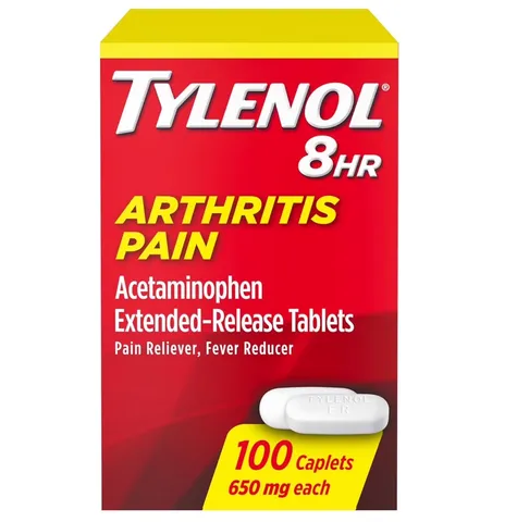 Tylenol 8 Hour Arthritis Pain Relief 650mg – 100 vien.Giảm Đau Kéo Dài, Hỗ Trợ Người Bị Viêm Khớp. nhap my
