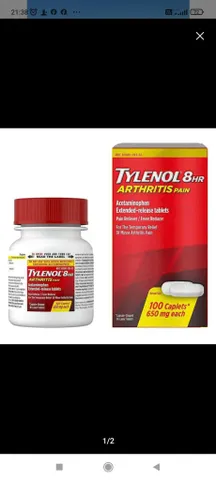 Tylenol 8 Hour Arthritis Pain Relief 650mg – 100 vien.Giảm Đau Kéo Dài, Hỗ Trợ Người Bị Viêm Khớp. nhap my