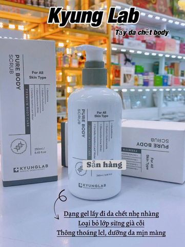Tẩy tế bào chết body KyungLab Pure Body Scrub 250ml [hàng nhập khẩu]