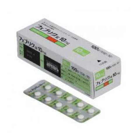 Viên uống hỗ trợ Gút Feburic 10mg Nhật Bản 10 vỉ x 10 viên