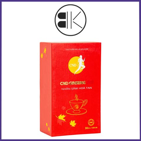 CND Ginseng Red – Nhân sâm hòa tan, hỗ trợ bổ thận, giảm mệt mỏi, Hộp 7/ 30 gói, Việt Nam