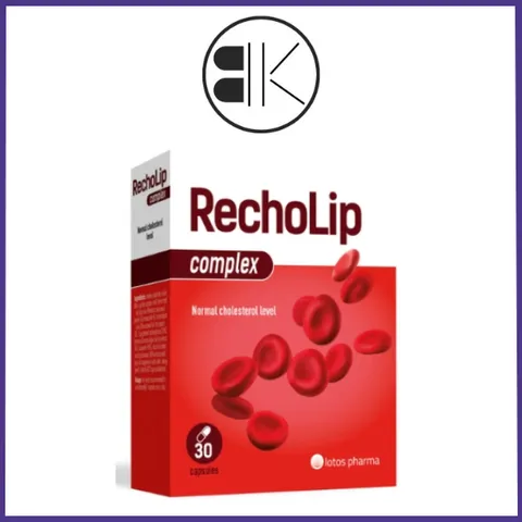 RECHOLIP COMPLEX - Viên Uống Hỗ Trợ Giảm Mỡ Máu, Hạ Cholesterol & Bảo Vệ Gan, Hộp 30 viên, Việt Nam