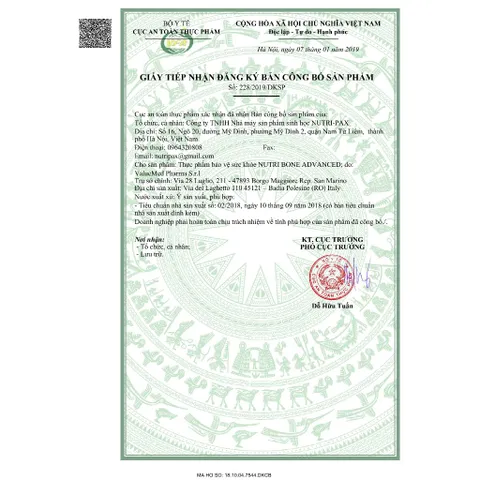 [CHÍNH HÃNG] Viên Uống Bổ Sung Canxi NUTRI BONE – Hỗ Trợ Xương Chắc Khỏe, Giảm Nguy Cơ Loãng Xương (Hộp 60 Viên)