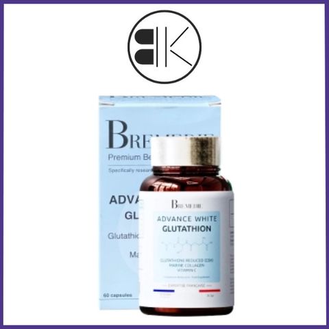 ADVANCE WHITE GLUTATHION - Viên uống Hỗ trợ sáng da, chống oxy hóa – Hộp 60 viên - Pháp