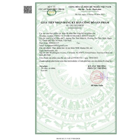 NMI ALASKA OIL - Viên uống bổ sung EPA, DHA hỗ trợ tim mạch khỏe mạnh, Hộp 60 viên, USA