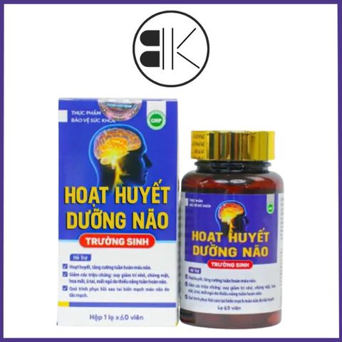HOẠT HUYẾT DƯỠNG NÃO TRƯỜNG SINH - Viên uống Hỗ trợ hoạt huyết, tăng cường tuần hoàn máu não, Hộp 30 viên, Việt Nam