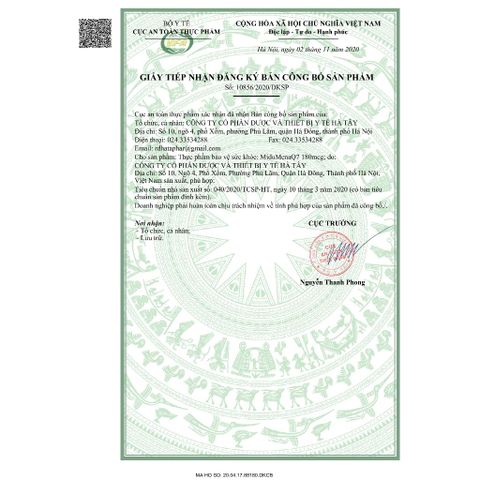 MIDU MENAQ7 180mcg - Hỗ trợ Phát Triển Chiều Cao & Bổ Sung Canxi Cho Mọi Lứa Tuổi, Hộp 30 ống
