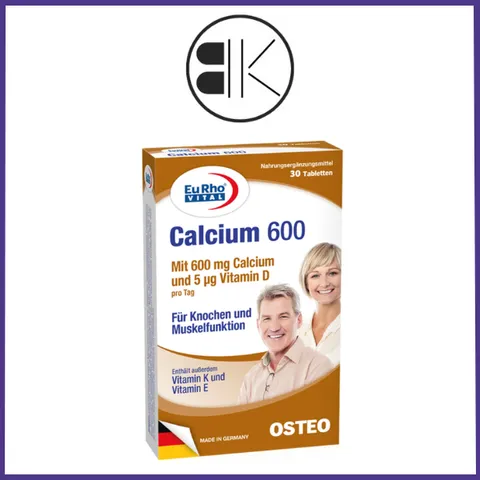 CALCIUM 600 - Viên uống Bổ sung canxi, phòng ngừa loãng xương - Hộp 15/ 30/ 60 viên - Pháp