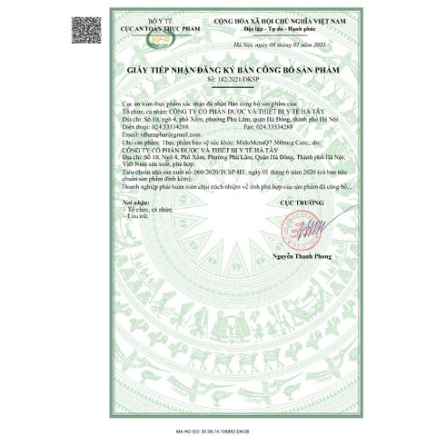 Midu MenaQ7 360mcg Care - Hỗ trợ giảm mỡ máu, giảm nguy cơ hình thành cục máu đông, Lọ 60 viên