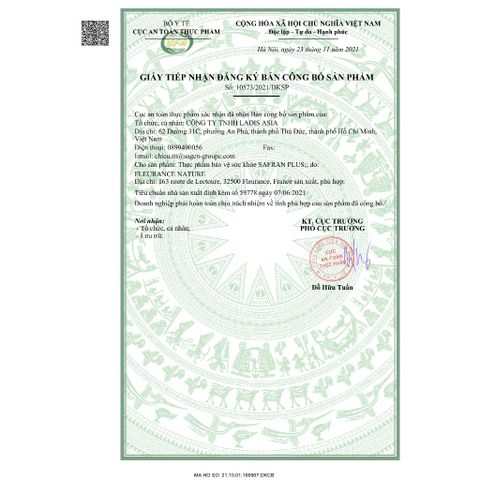Safran Plus – Viên uống Nhụy hoa nghệ tây hữu cơ, giảm căng thẳng, thư giãn tinh thần – Hộp 15 viên, Pháp