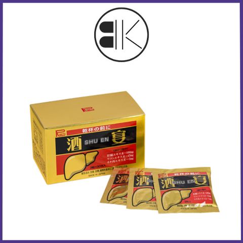 SHU EN - Viên uống Giải rượu, thải độc và tăng cường chức năng gan Nhật Bản, Hộp 30 gói