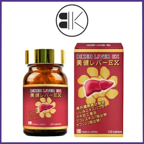 Biken Liver EX - Viên uống hỗ trợ giải độc và phục hồi chức năng gan Nhật Bản, Hộp 120 viên