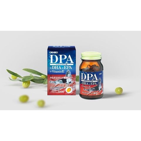 Viên uống bổ não DPA DHA EPA Vitamin E Orihiro 120 viên