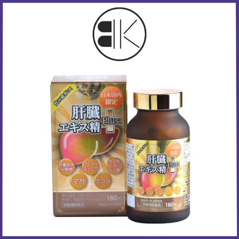 LIVER HYDROLYSATE PLUS 180 viên - Hỗ trợ bổ sung chiết xuất là actiso cho cơ thể, hỗ trợ tốt cho gan Nhật Bản