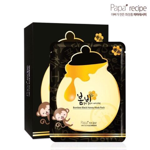 Hộp 10 Mặt nạ trắng da tinh chất mật ong Paparecipe – BomBee honey Korea 788005