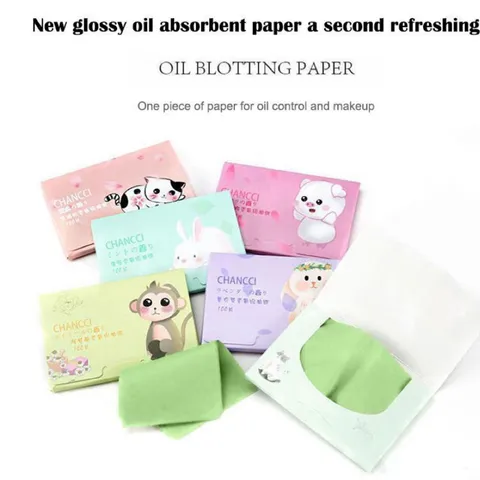 HOT Gói 100] Giấy ngấm dầu dọn dẹp vệ sinh Dầu Nhờn Thừa Trên Da Mặt 788068