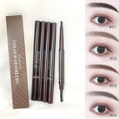 HOT Chì Kẻ Mày Drawing Color Geometry Eyebrow hai đầu chống hút nước 788073