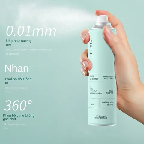 Dầu gội khô dạng xịt an toàn không cần nước dùng cho nam, nữ không bết tóc 788096