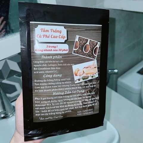 Tắm trắng nhân sâm gói đen ( 1 gói xài được 2 lần) Gói tắm trắng giúp bật tone ngay lần đầu sử dụng 788120