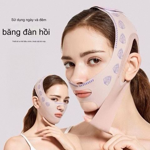 Mặt nạ giảm béo nâng cấp Mặt nạ làm mờ nếp nhăn Nâng cơ mặt Giảm đôi cằm Đai mỏng 3D 788126