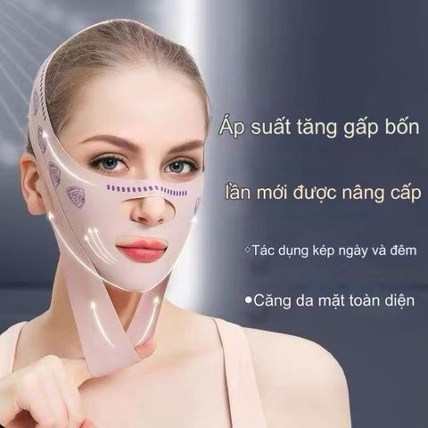 Mặt nạ giảm béo nâng cấp Mặt nạ làm mờ nếp nhăn Nâng cơ mặt Giảm đôi cằm Đai mỏng 3D 788126